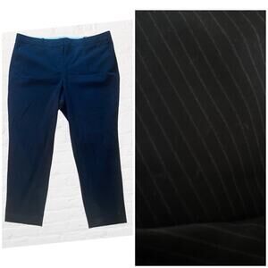 Liz Claiborne Emma pinstripe ankle trouser pants